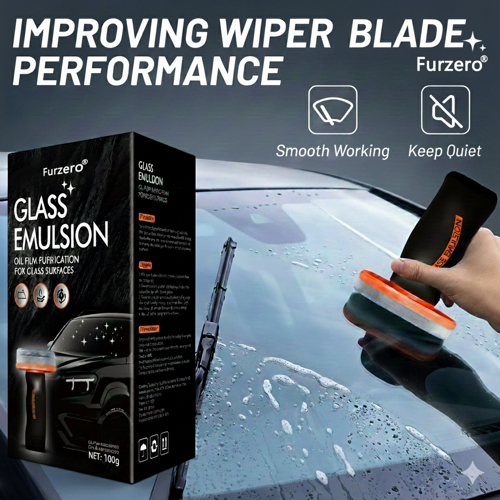 Furzero® Glass Emulsion — The Ultimate Deep-Clean Treatment for Crystal-Clear, Safe, Comfort Driving