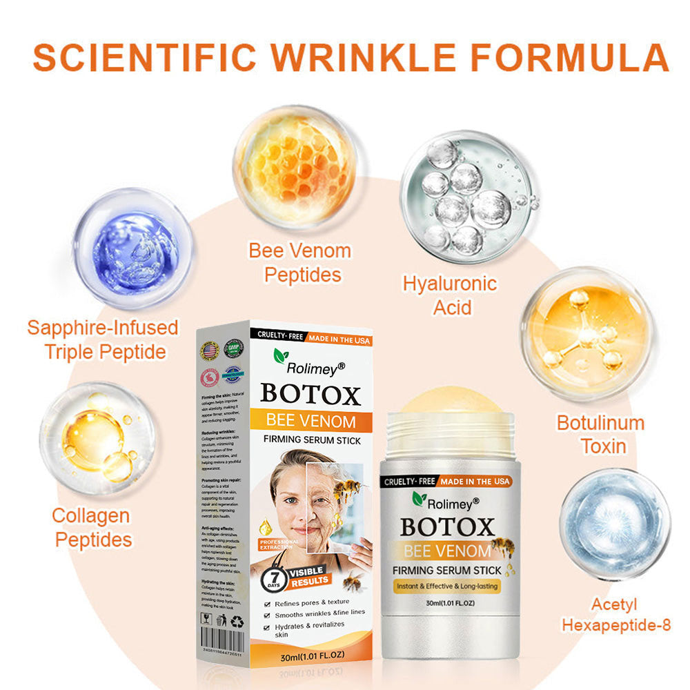 💫Made and Shipped from USA Rolimey® Botox Bee Venom Firming Serum Stick(⏳LAST DAY 70% OFF)✨